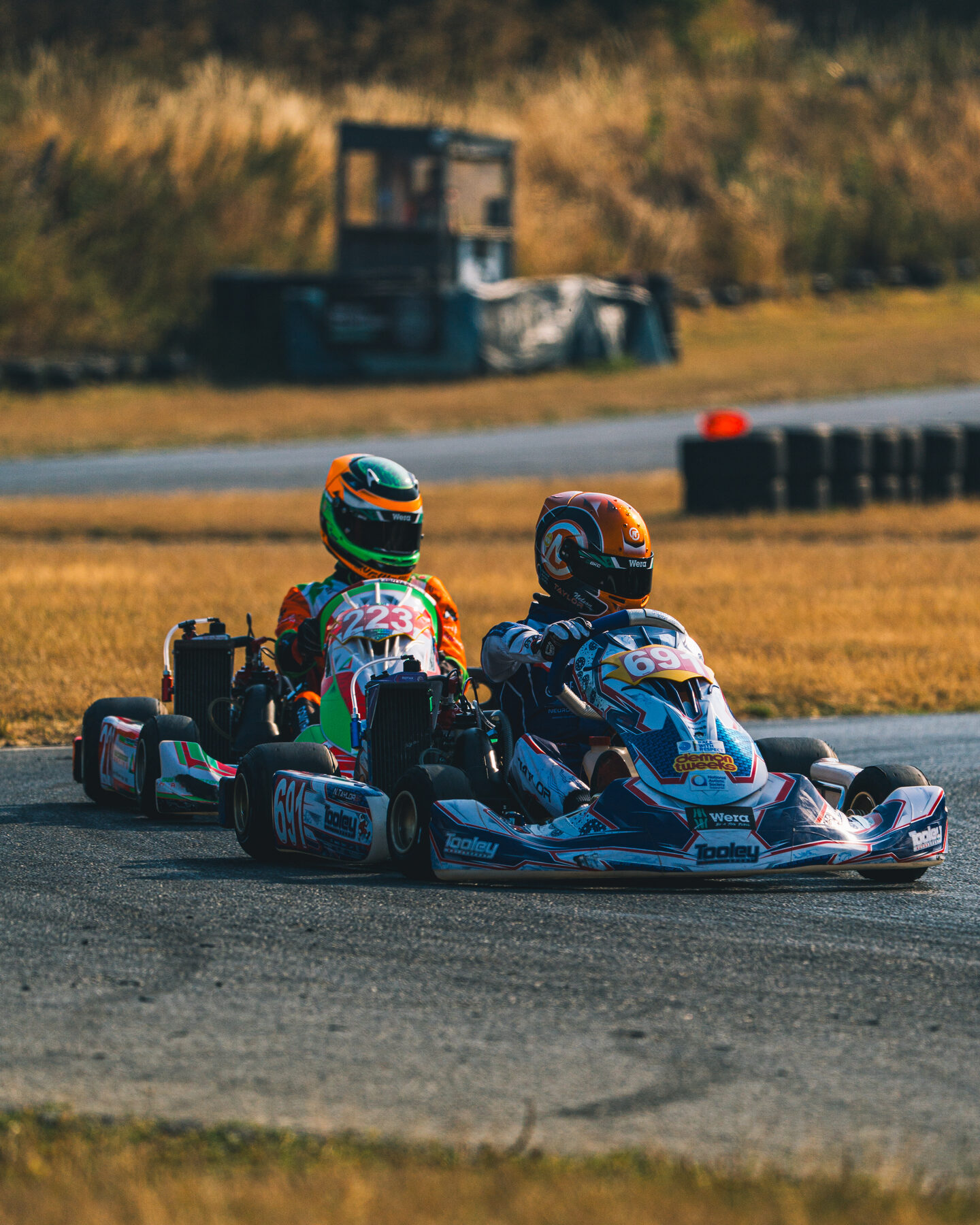 Nelson Taylor and Tooley Motorsport kart during the British Kart Championship final at Whilton Mill
