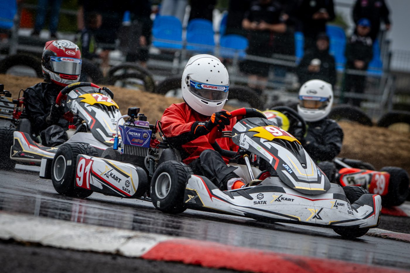 Nelson Taylor chasing down a rival at Shenington