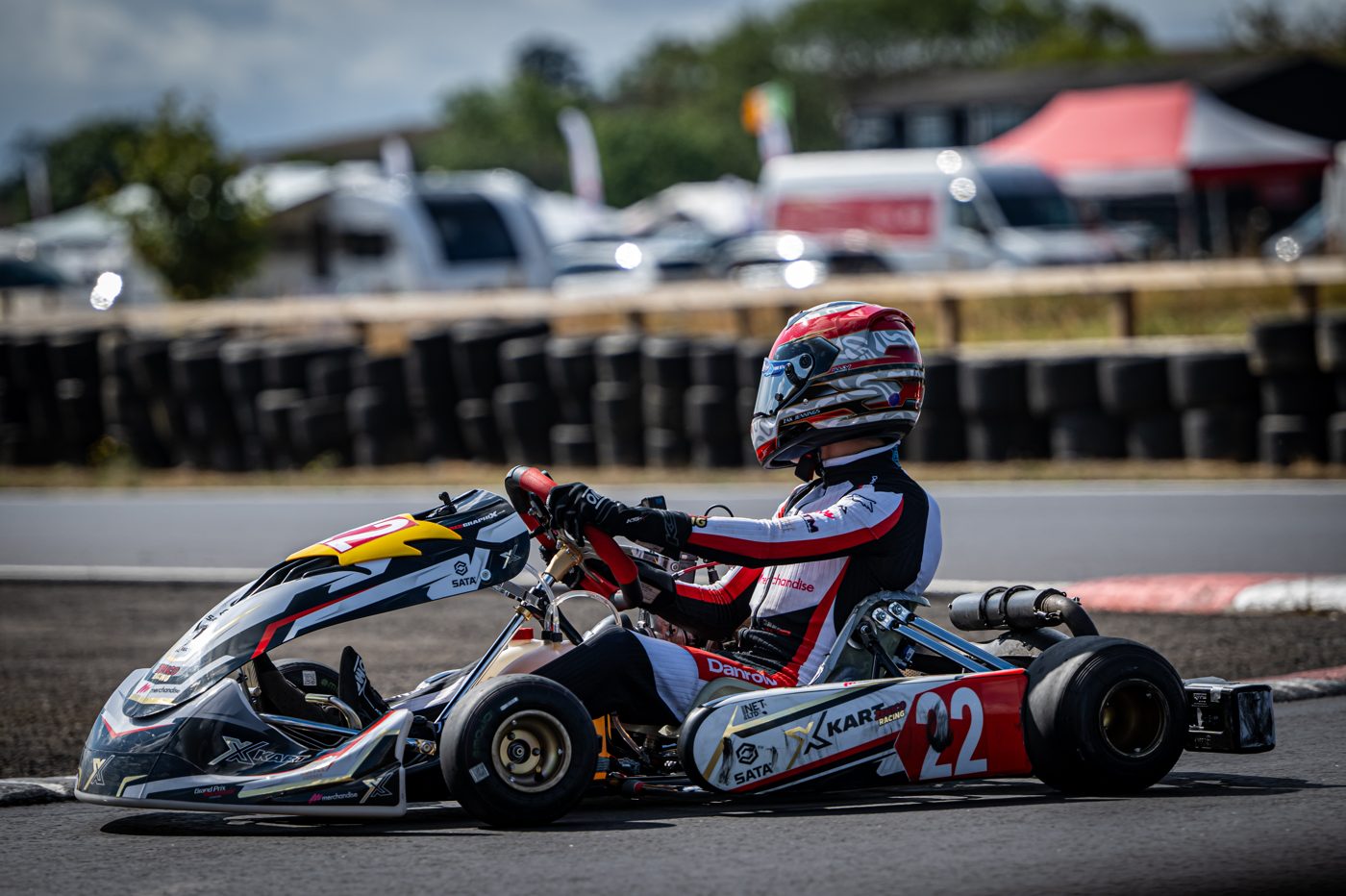 Nelson Taylor's kart on track at Shenington